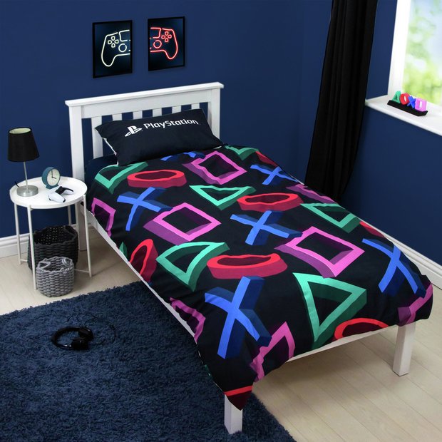 PlayStation single bedding set with logo print - British product