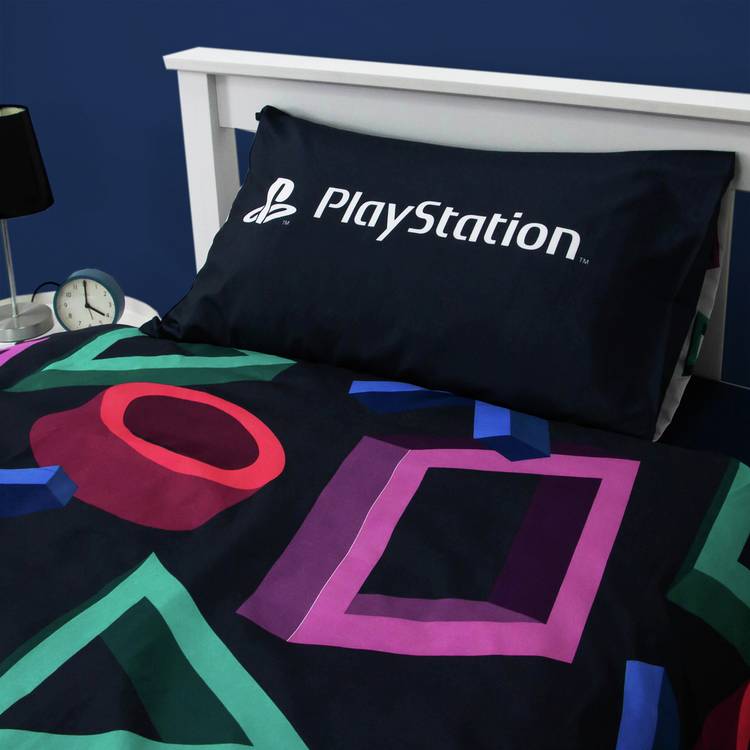 PlayStation single bedding set with logo print - British product