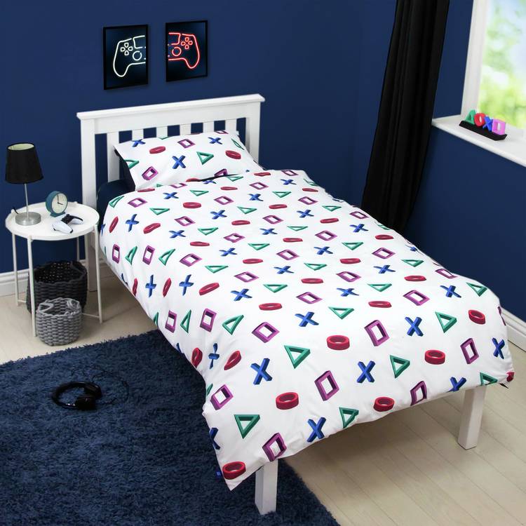 PlayStation single bedding set with logo print - British product