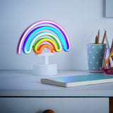 Glow Neon Effect Rainbow LED table lamp - British product