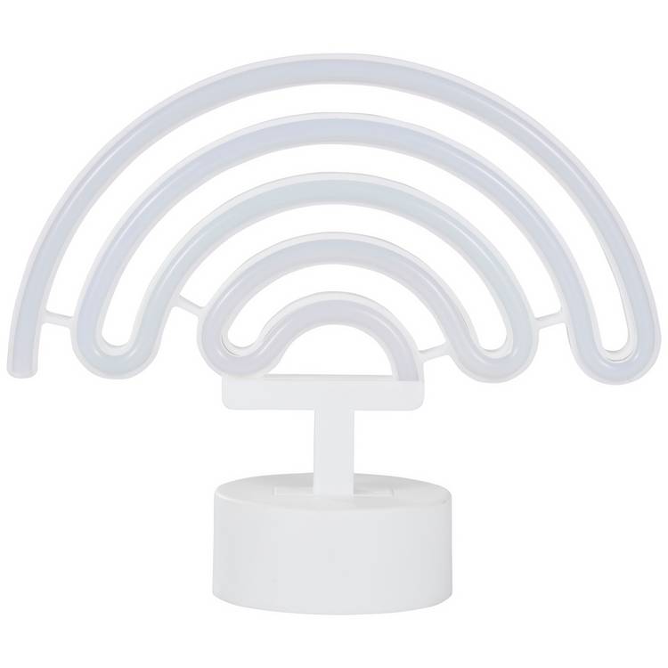 Glow Neon Effect Rainbow LED table lamp - British product