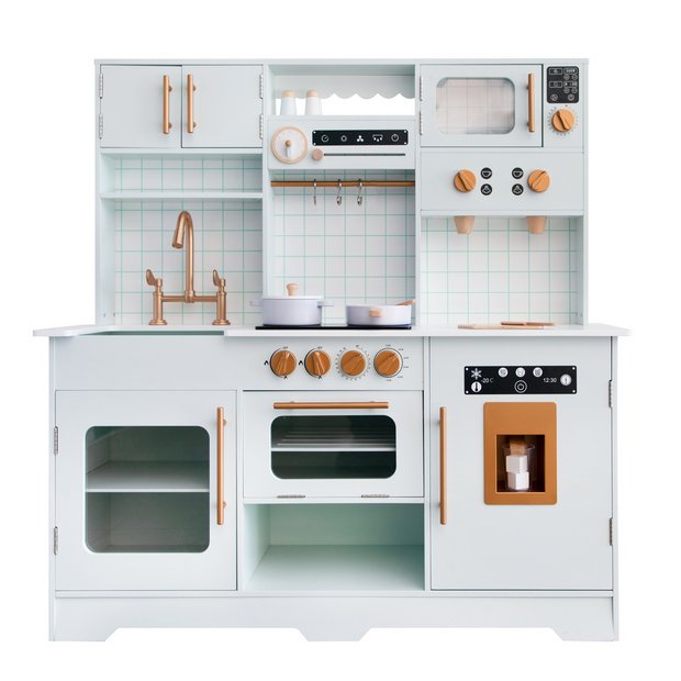 Chad Valley modern wooden kitchen playset, imported from the UK