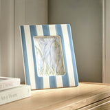 Habitat blue ceramic picture frame 5x7 inches, imported from the UK