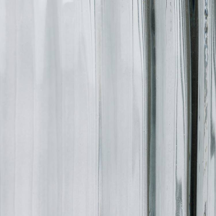 Habitat tall ribbed glass vase 35cm, imported from the UK