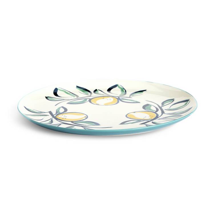 Habitat stoneware platter lemon design 32.5cm, UK version