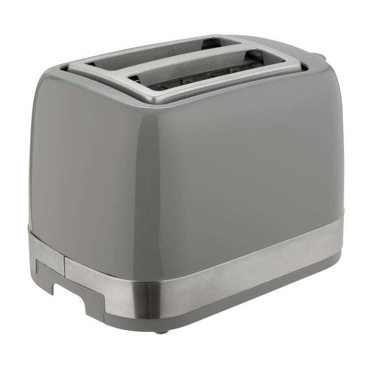 Cookworks grey plastic 2 slice toaster (British brand)