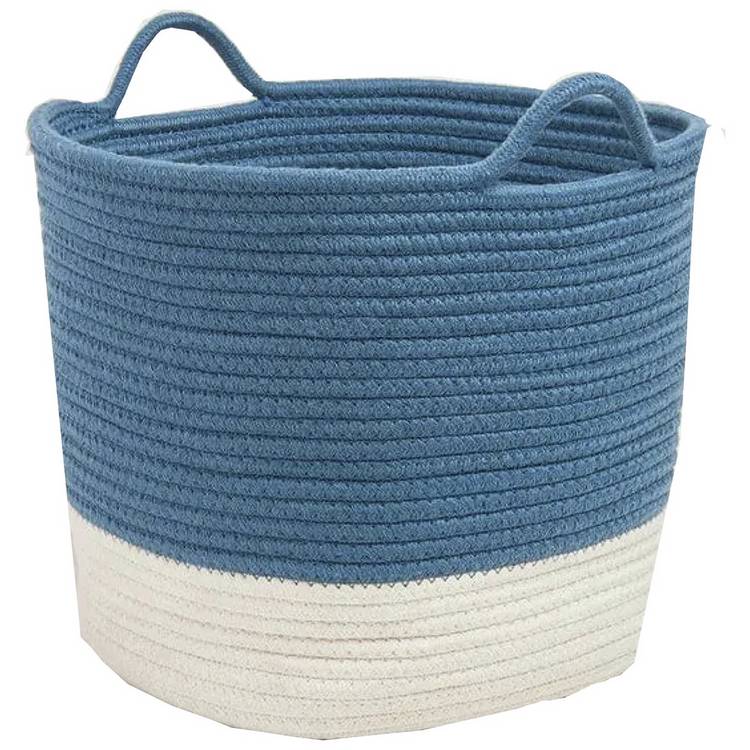 Great Little Trading Company rope storage basket galaxy blue 30cm, UK version