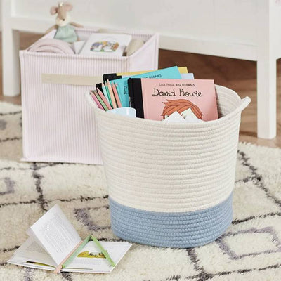 Argos Great Little Trading Company Rope Storage Basket Blue- Buy online at McGrocer