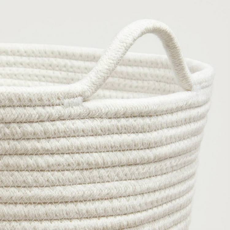 Great Little Trading Company rope storage basket blue, imported from the UK