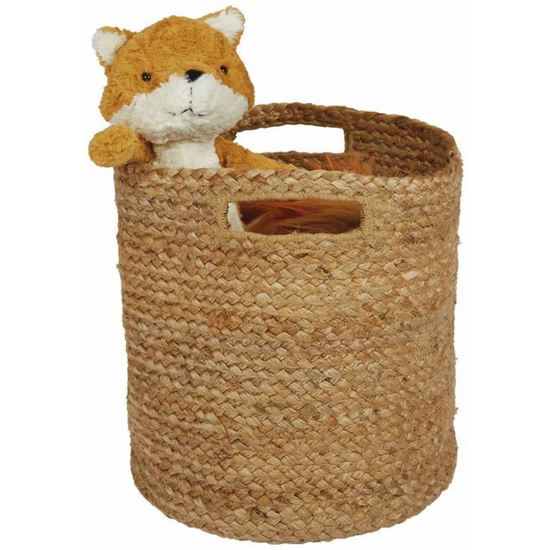 Great Little Trading Company jute storage basket natural 28cm (British brand)