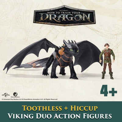 Argos How To Train Your Dragon Toothless and Hiccup Figure Set 15.24cm- Buy online at McGrocer