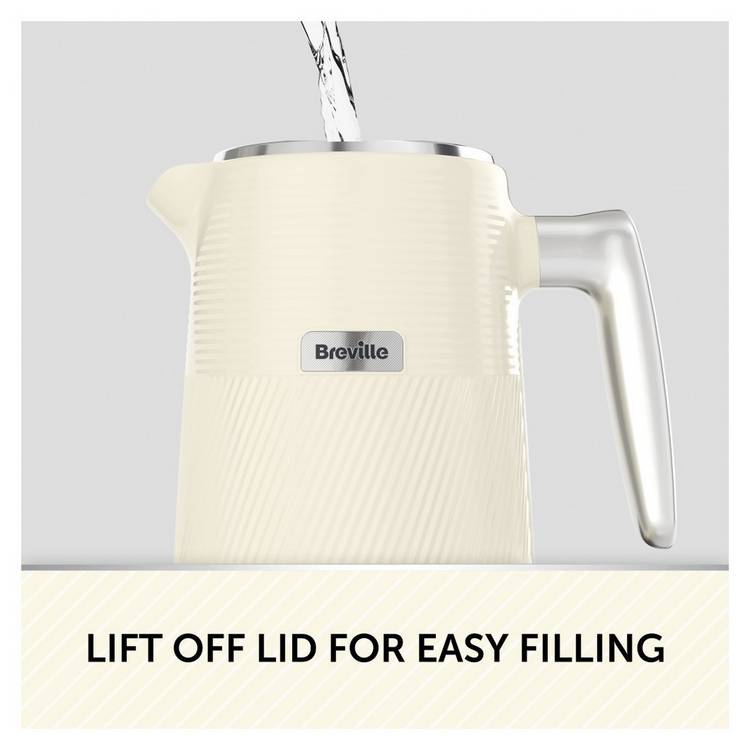 Breville Obliq kettle 1.7l cream - British product