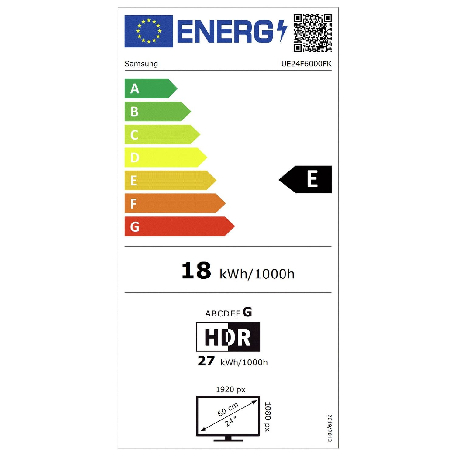 Samsung 24 inch Smart Full HD HDR LED TV, imported from the UK