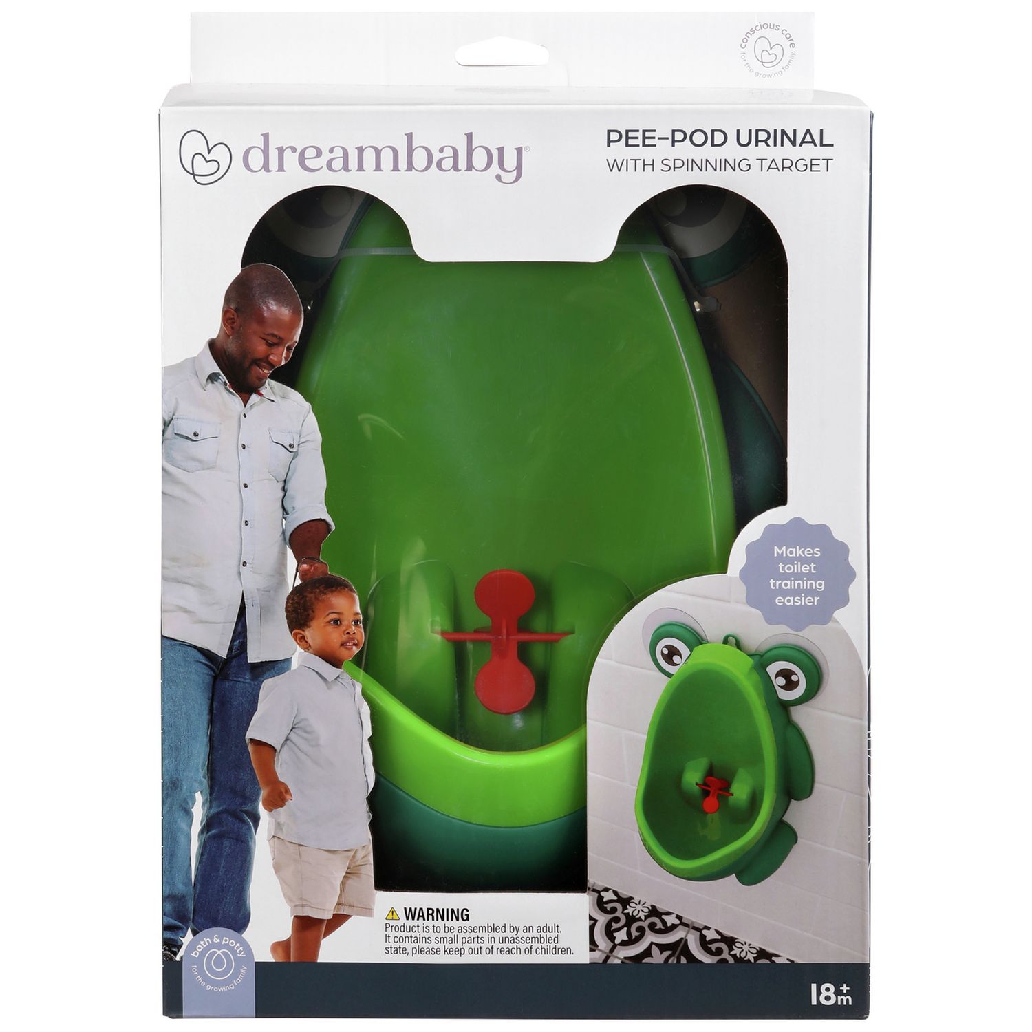 Dreambaby Peepod potty urinal with spinning target (British brand)