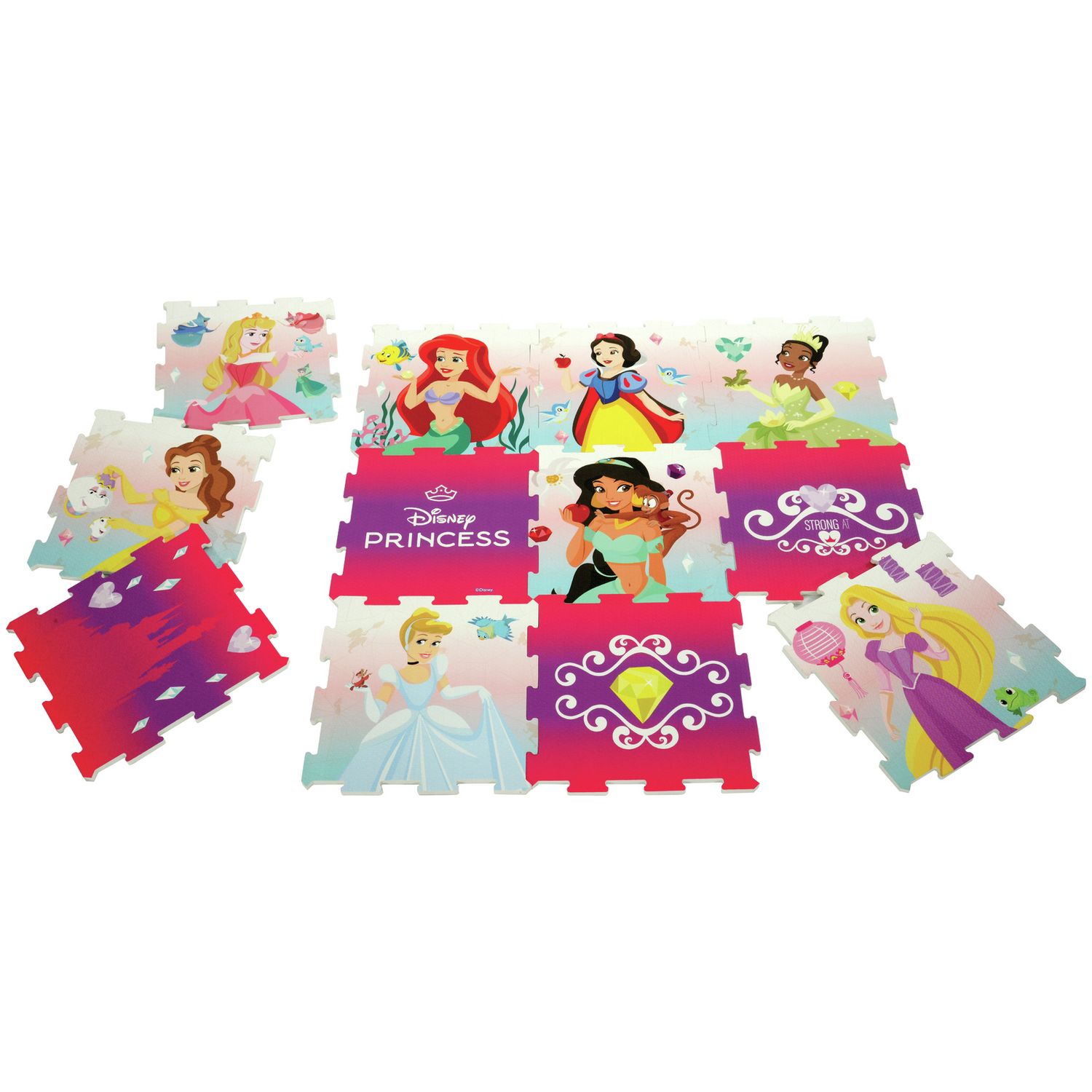 Disney Princess 12 piece EVA play mat - British product