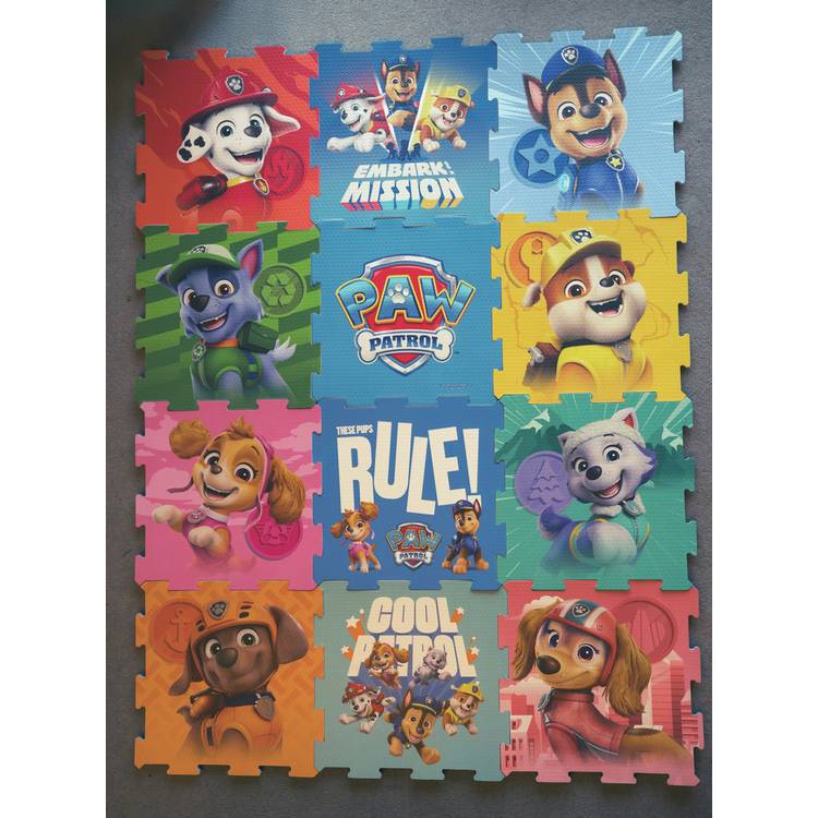 Paw Patrol 12-piece EVA foam play mat (British brand)