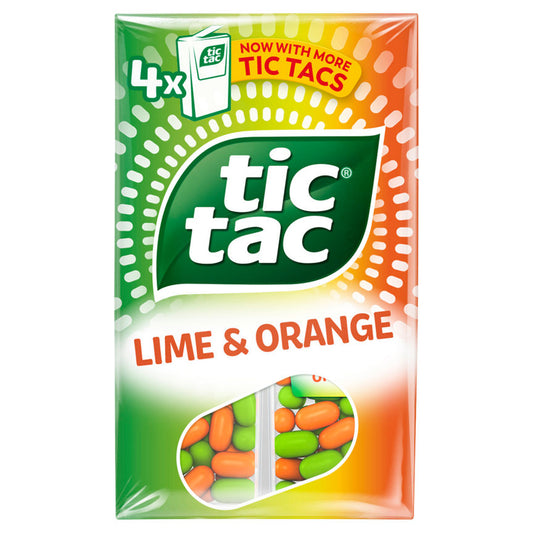 Tic Tac Lime & Orange Snacks & Confectionery ASDA   
