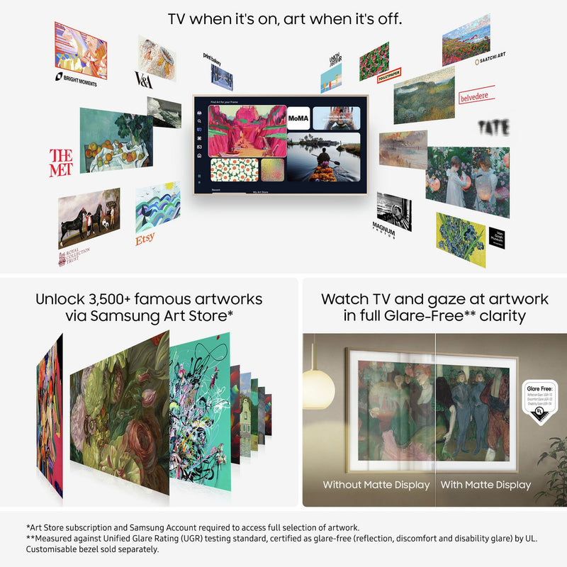 Samsung The Frame QLED TV 50 inch, UK version