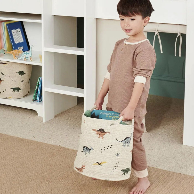 Great Little Trading Company rope basket dinosaur, imported from the UK