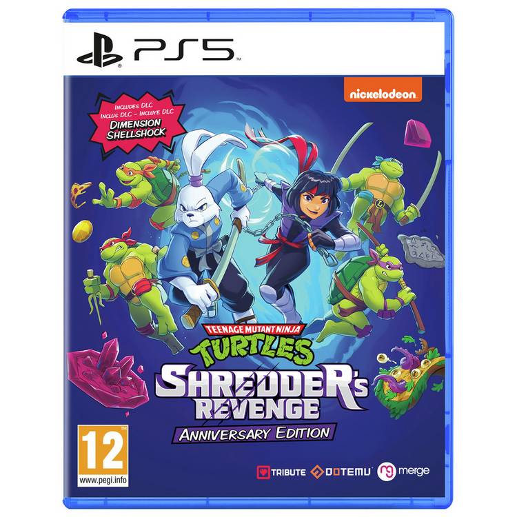 TMNT Shredder's Revenge PS5 game disc, imported from the UK