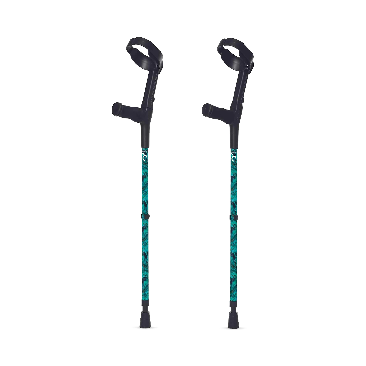Cool Crutches Emerald Sky ergonomic forearm crutches (British brand)
