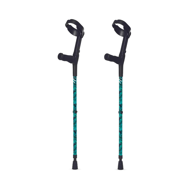Cool Crutches Emerald Sky ergonomic forearm crutches (British brand)