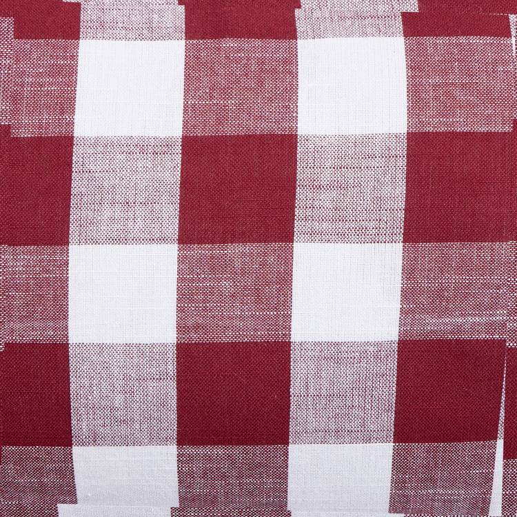 Habitat gingham cushion 50x30cm berry, imported from the UK