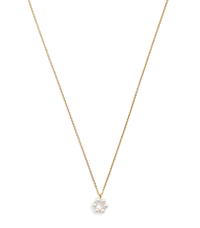 Sophie Bille Brahe yellow gold pearl necklace - British product