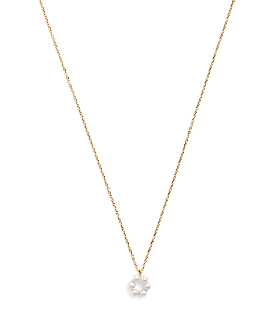 Sophie Bille Brahe yellow gold pearl necklace - British product
