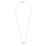 Revere sterling silver diamond infinity necklet, UK version