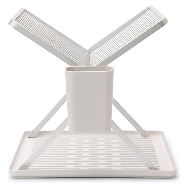 Brabantia sink side foldable dish rack in light grey, UK version