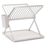 Brabantia sink side foldable dish rack in light grey, UK version