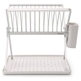 Brabantia sink side foldable dish rack in light grey, UK version
