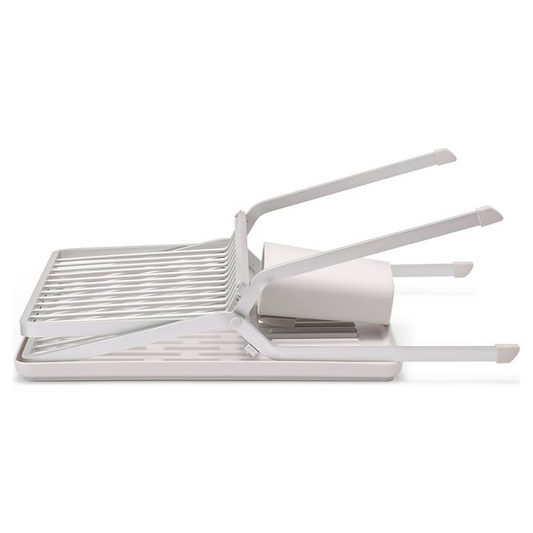 Brabantia sink side foldable dish rack in light grey, UK version