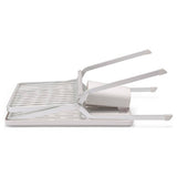 Brabantia sink side foldable dish rack in light grey, UK version