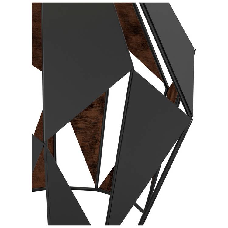 EGLO Carlton table lamp black and copper 51cm height (British brand)