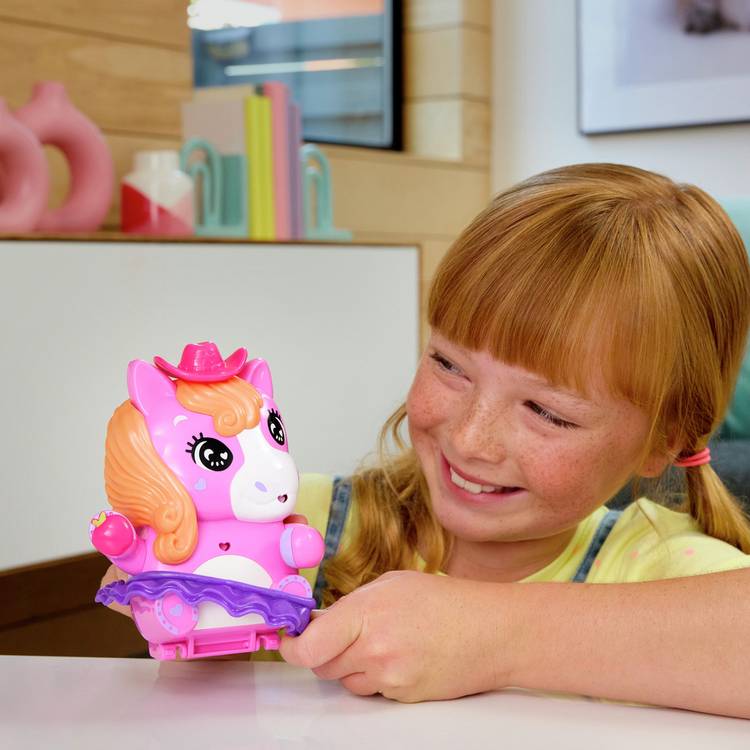 Polly Pocket Rodeo Compact playset with doll and accessories - British product