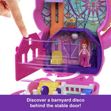 Polly Pocket Rodeo Compact playset with doll and accessories - British product