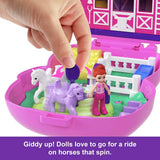 Polly Pocket Rodeo Compact playset with doll and accessories - British product