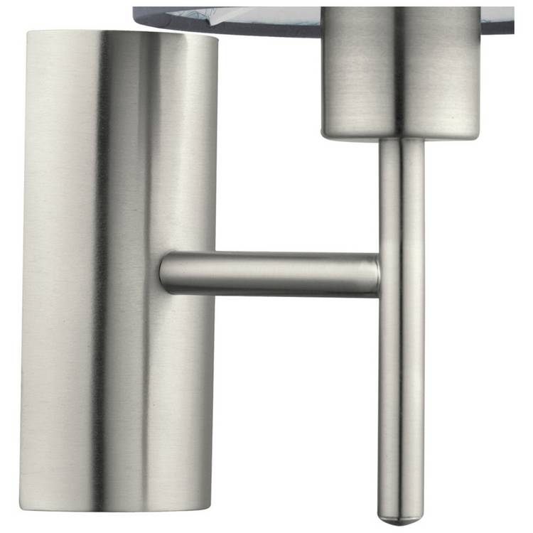 EGLO Pasteri wall light grey with fabric shade, imported from the UK