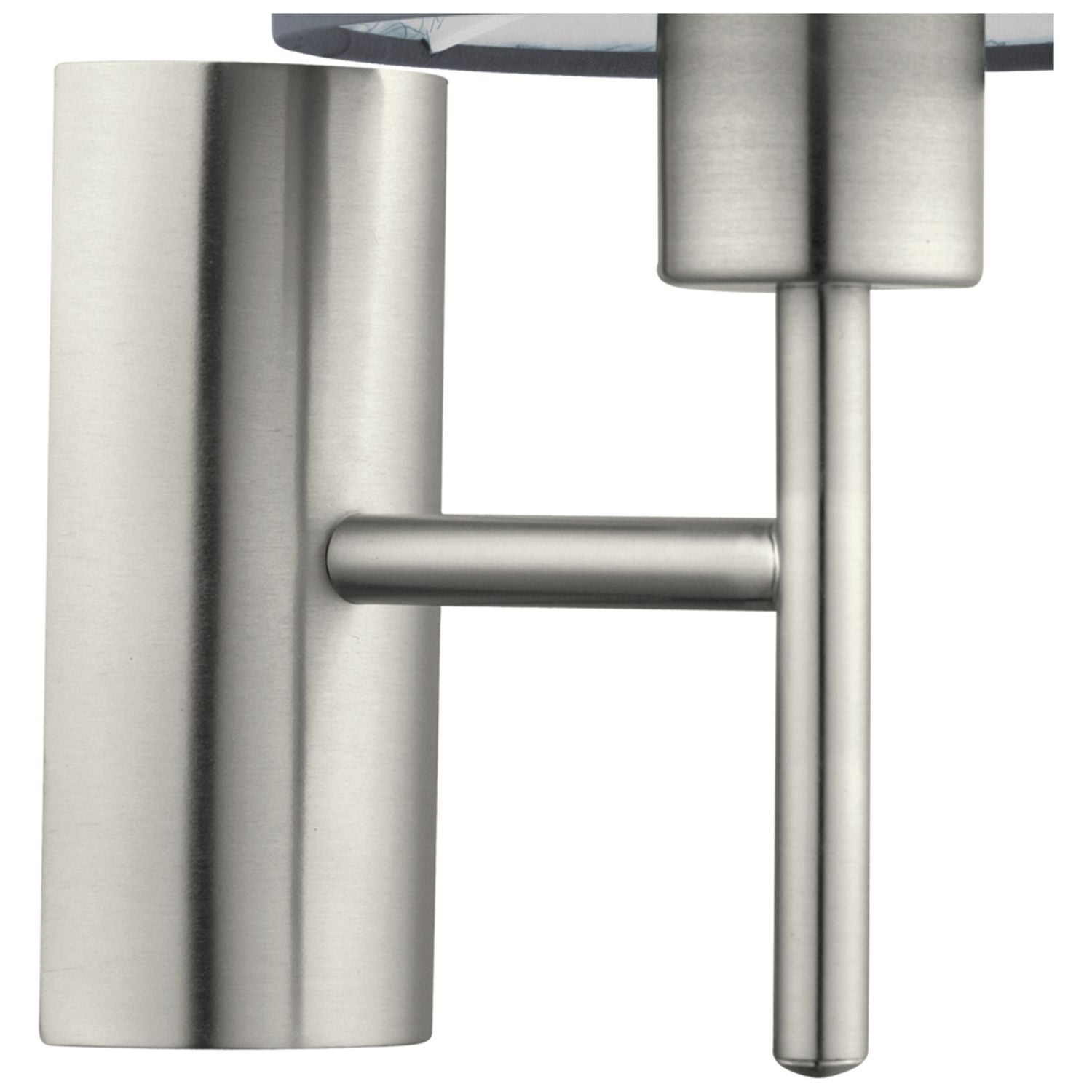 EGLO Pasteri wall light grey with fabric shade, imported from the UK