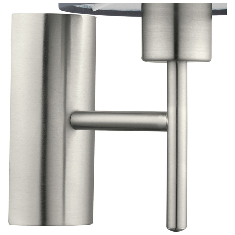 EGLO Pasteri wall light grey with fabric shade, imported from the UK
