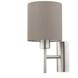 EGLO Pasteri taupe wall light 30.5cm (British brand)