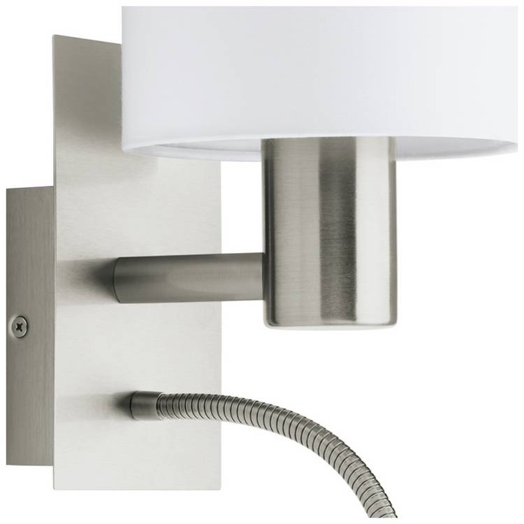 EGLO white wall light with reading light 38cm, imported from the UK