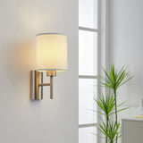 EGLO Pasteri steel wall light white 30.5cm - British product