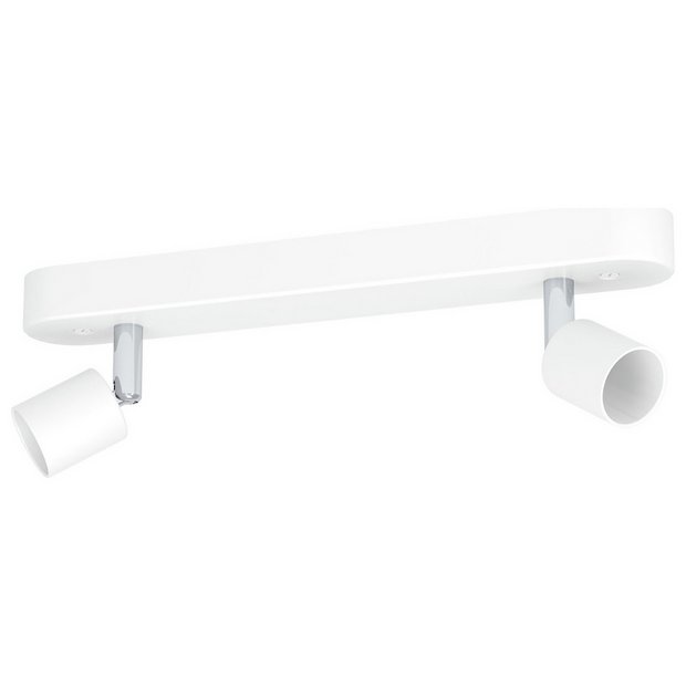 EGLO Stecci-E white spotlight bar 7.5cm drop - British product