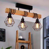 EGLO Townshend 3-light pendant black - British product