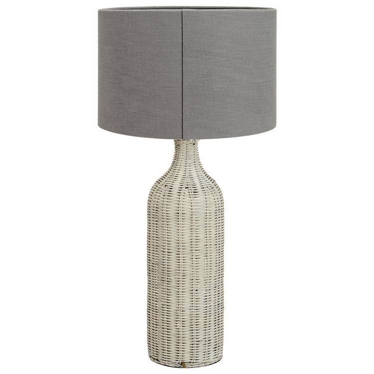 Pacific Anika rattan bottle lamp grey - British brand
