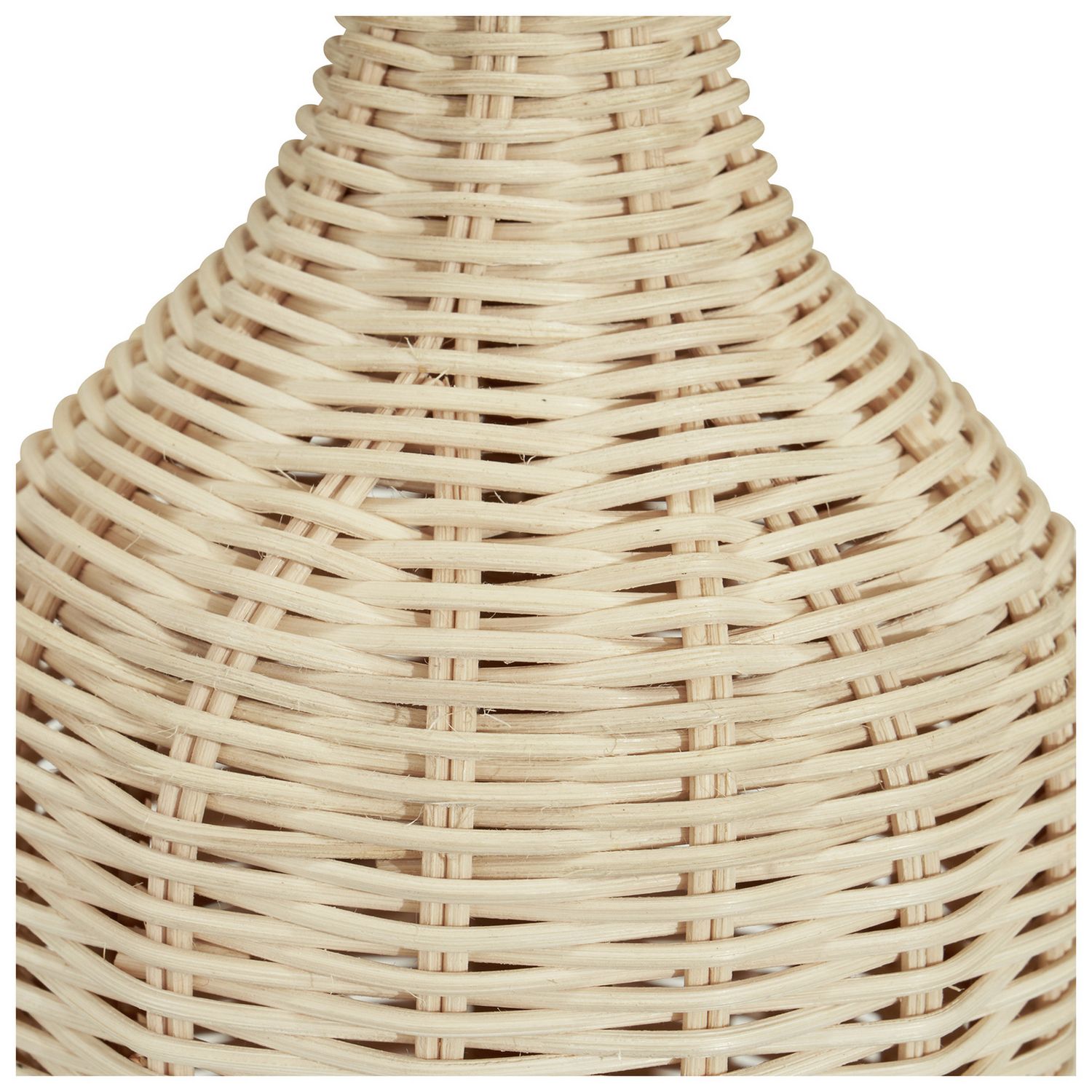 Pacific Anika Rattan Bottle Table Lamp - Natural & White