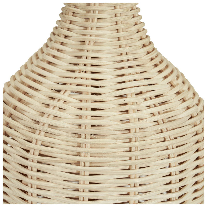 Pacific Anika Rattan Bottle Table Lamp - Natural & White